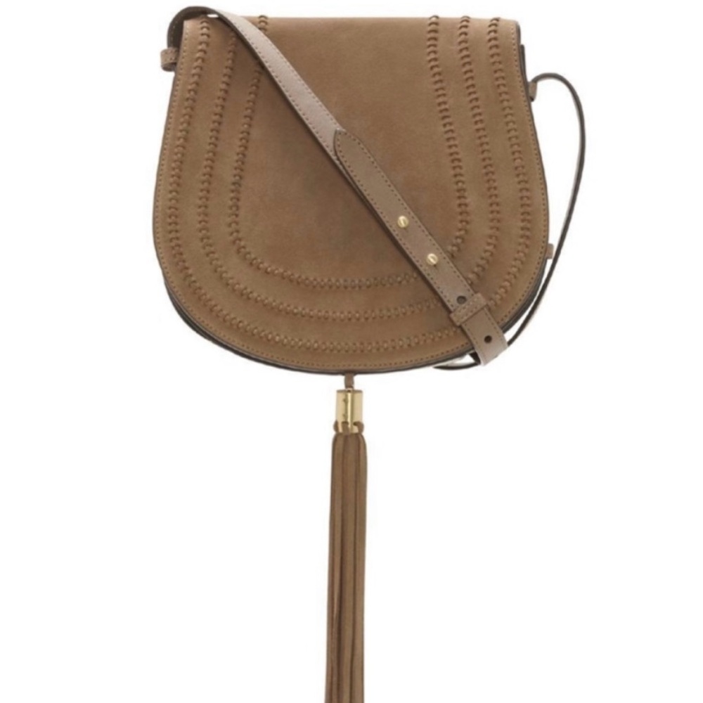 Vince Camuto Izzi Saddle Bag in Mink